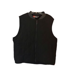 The American Outdoorsman Black Quilted Vest Size XXL